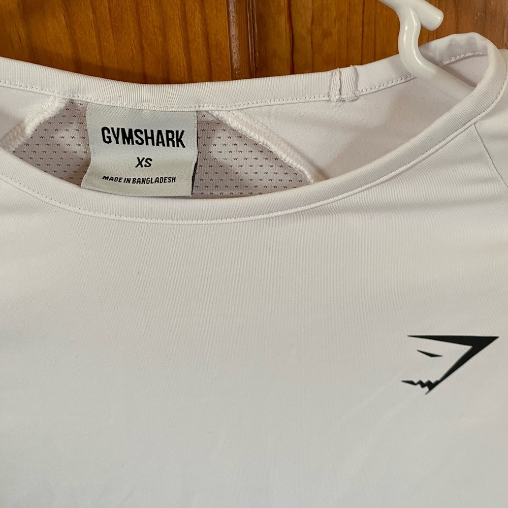 Gymshark Long Sleeve White Crop